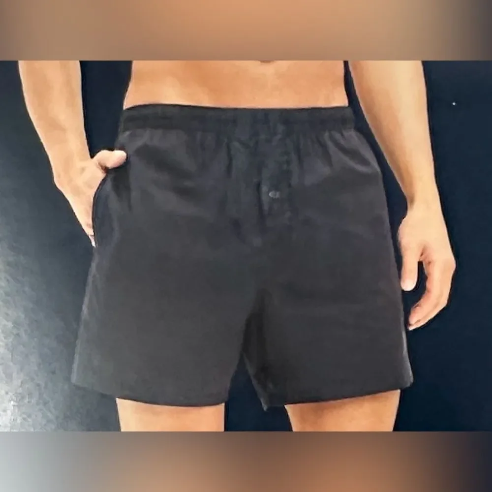 AE Burgundy White Pin Stripes 4” Stretch Pocket Boxer